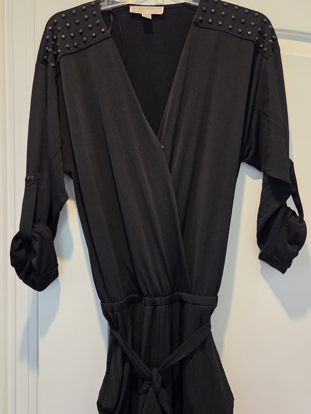 Michael Kors Black Womens Top with Branded Neck Label